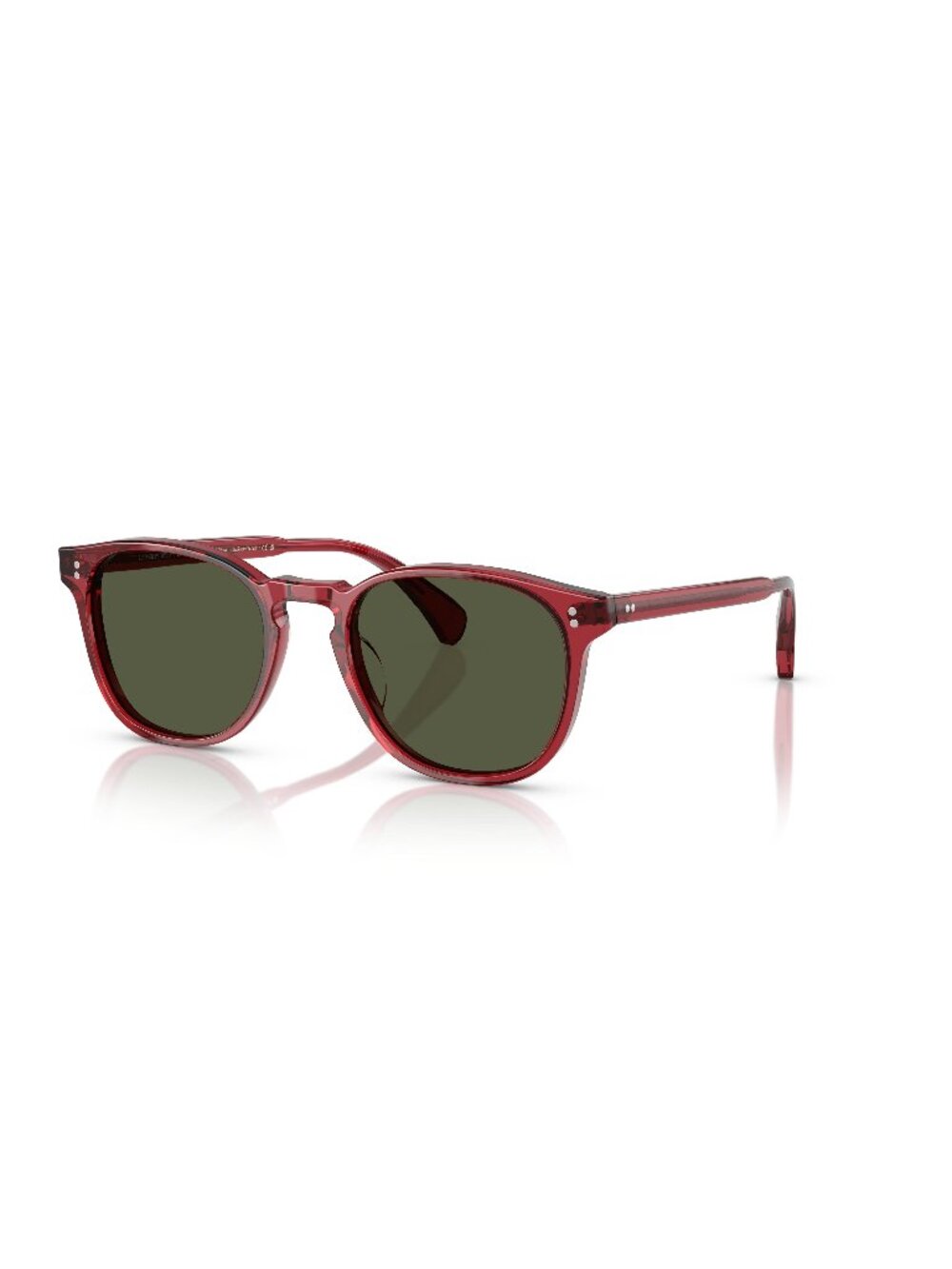 New Oliver Peoples Unisex Sunglasses Multicolor Round Green Lens Acetate Frame